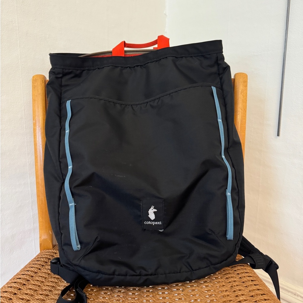 Cotopaxi Black 16L tote backpack